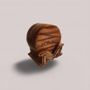 Personalized Custom Wood Monogram Exotic Wood Coaster Set