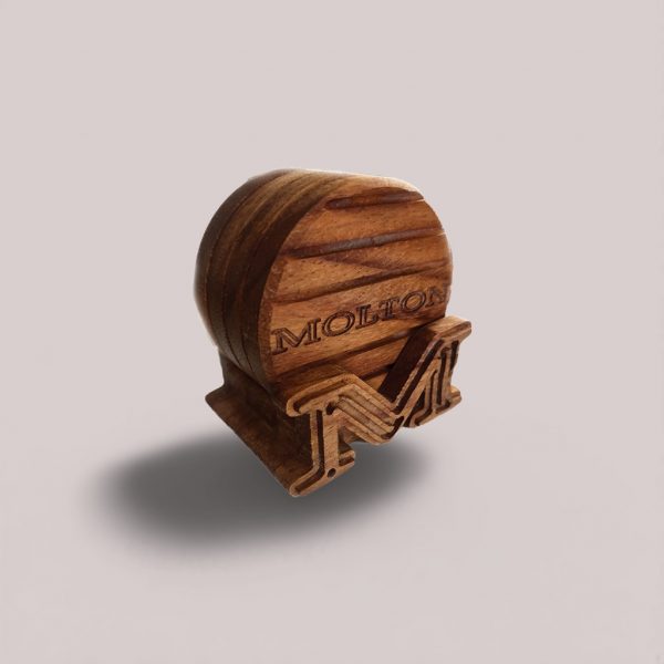 Personalized Custom Wood Monogram Exotic Wood Coaster Set