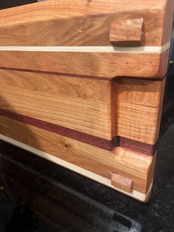 Personalized Exotic Wood Cutting Board - 2 Inch Thick - Image 5