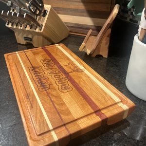 custom Cherry Wood with maple and purple heart accents