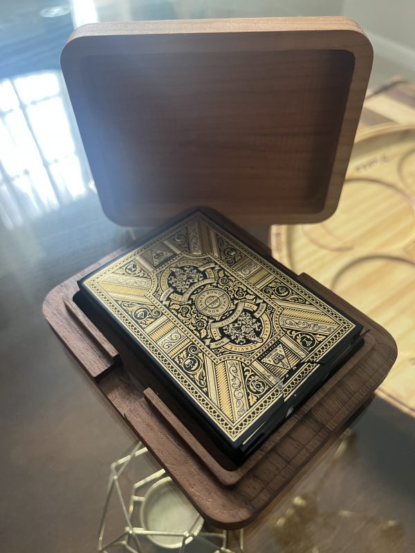 Personalized Exotic Wood Playing Card Box - Image 7