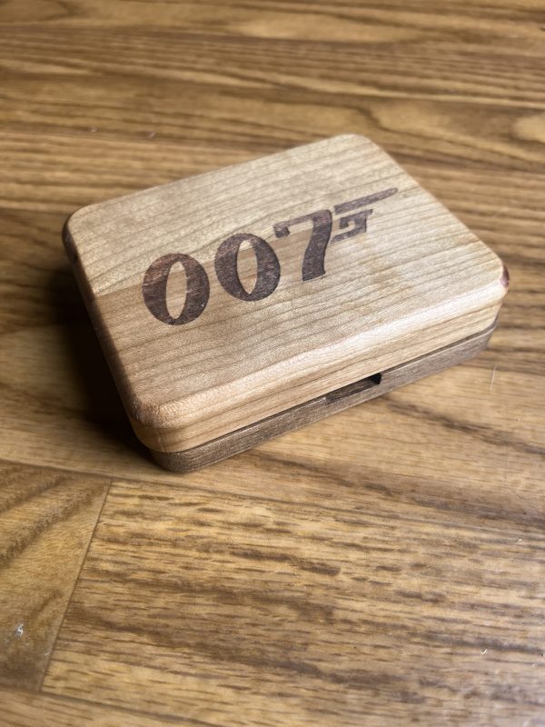 Personalized Exotic Wood Playing Card Box - Image 4