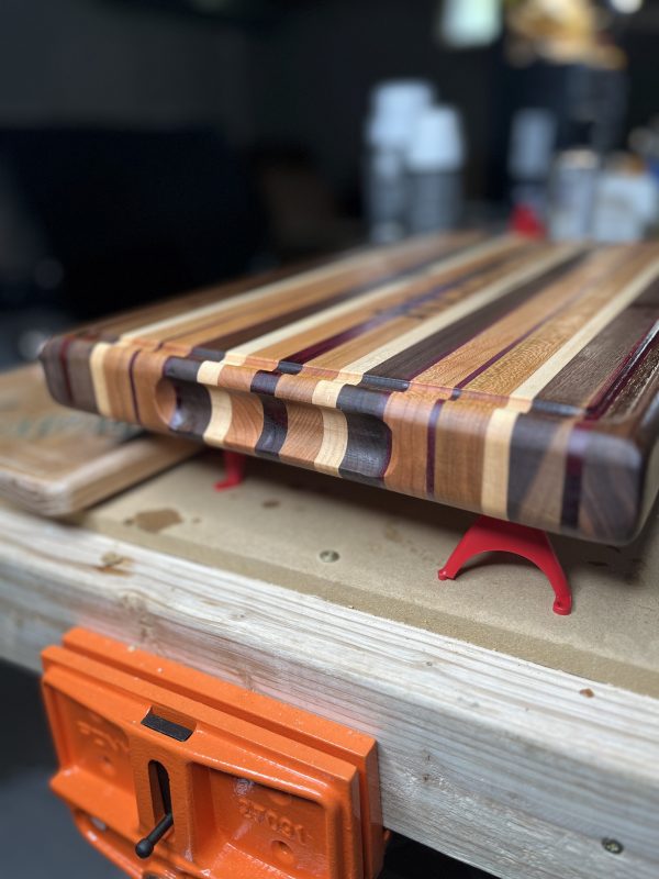 Personalized Exotic Wood Cutting Board - 2 Inch Thick - Image 7