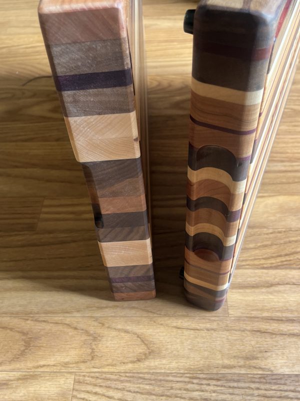 Personalized Exotic Wood Cutting Board - 2 Inch Thick - Image 2