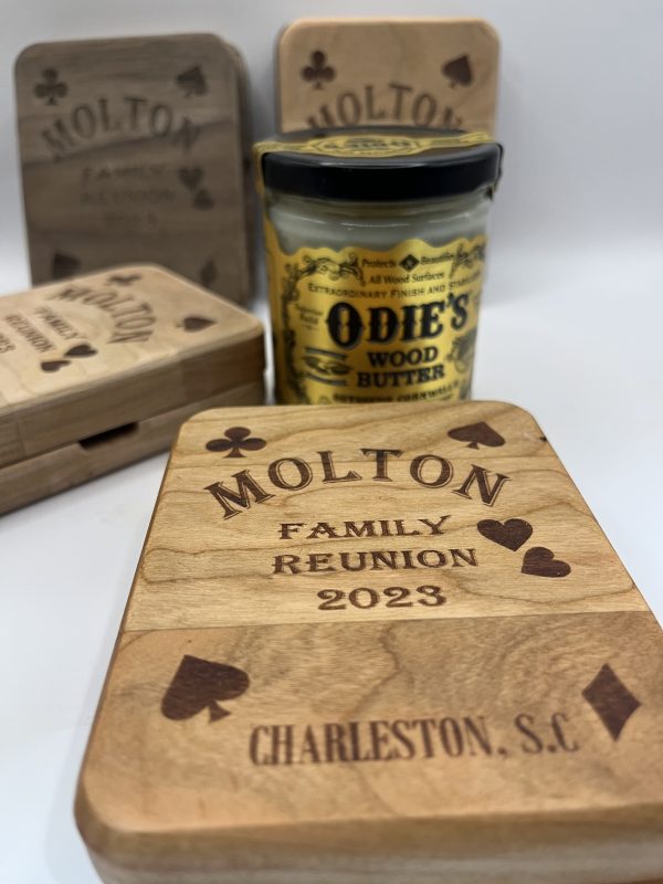 wooden card boxes