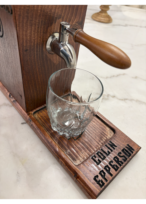 Wooden Free Pour Alcohol Dispenser - Image 2