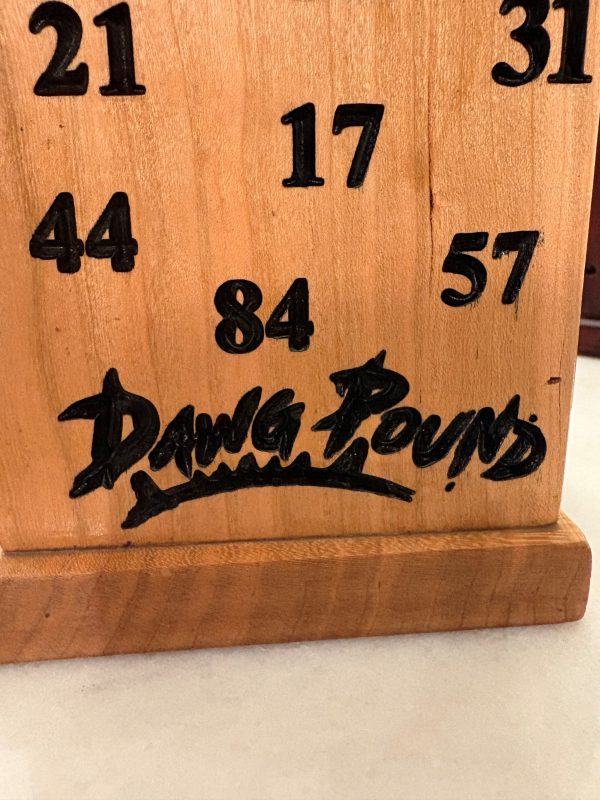 Cherry Wood Free Pour Alcohol Dispenser (Pro Football) - Image 5