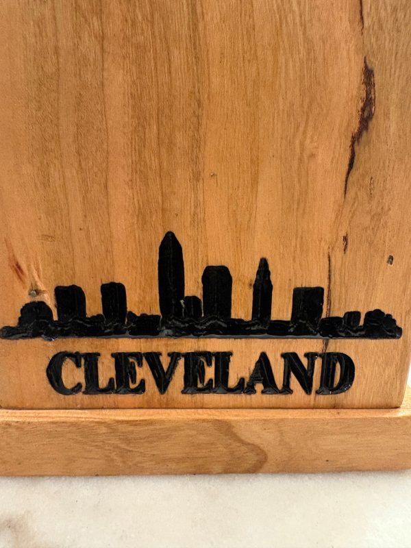 Cherry Wood Free Pour Alcohol Dispenser (Pro Football) - Image 3